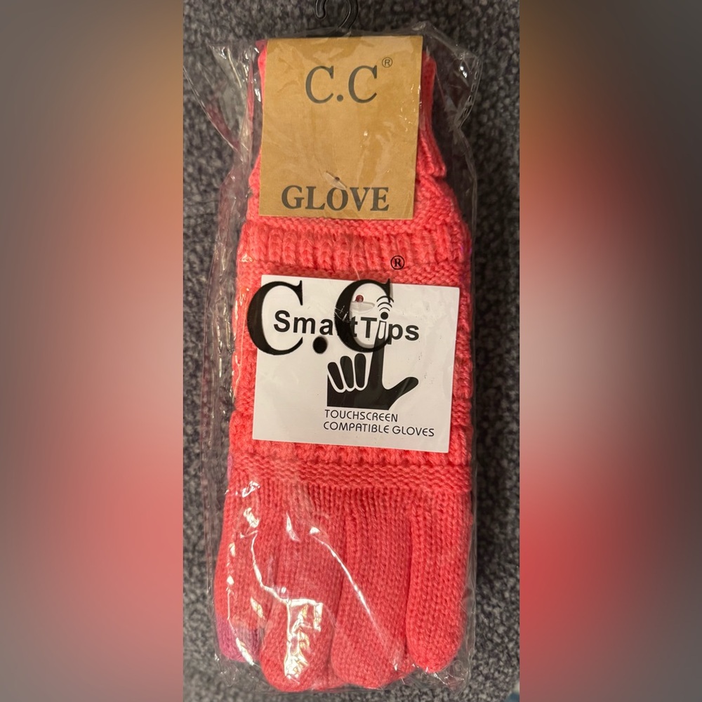 C.C Exclusive Touchscreen Gloves - Pink/ PRICE REFLECTS 15% OFF